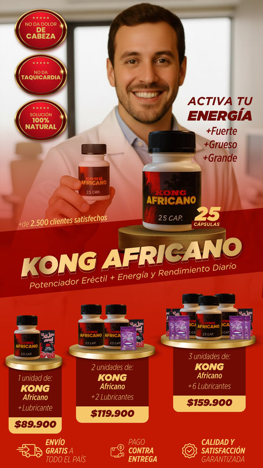 ¡KONG AFRICANO, LA SOLUCIÓN REAL A LAS ERECCIONES FLÁCIDAS!