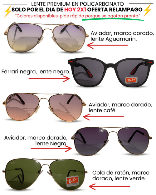 🔥 ¡Llévate 2 Ray-Ban Cola De Ratón por el precio de 1! (unisex)